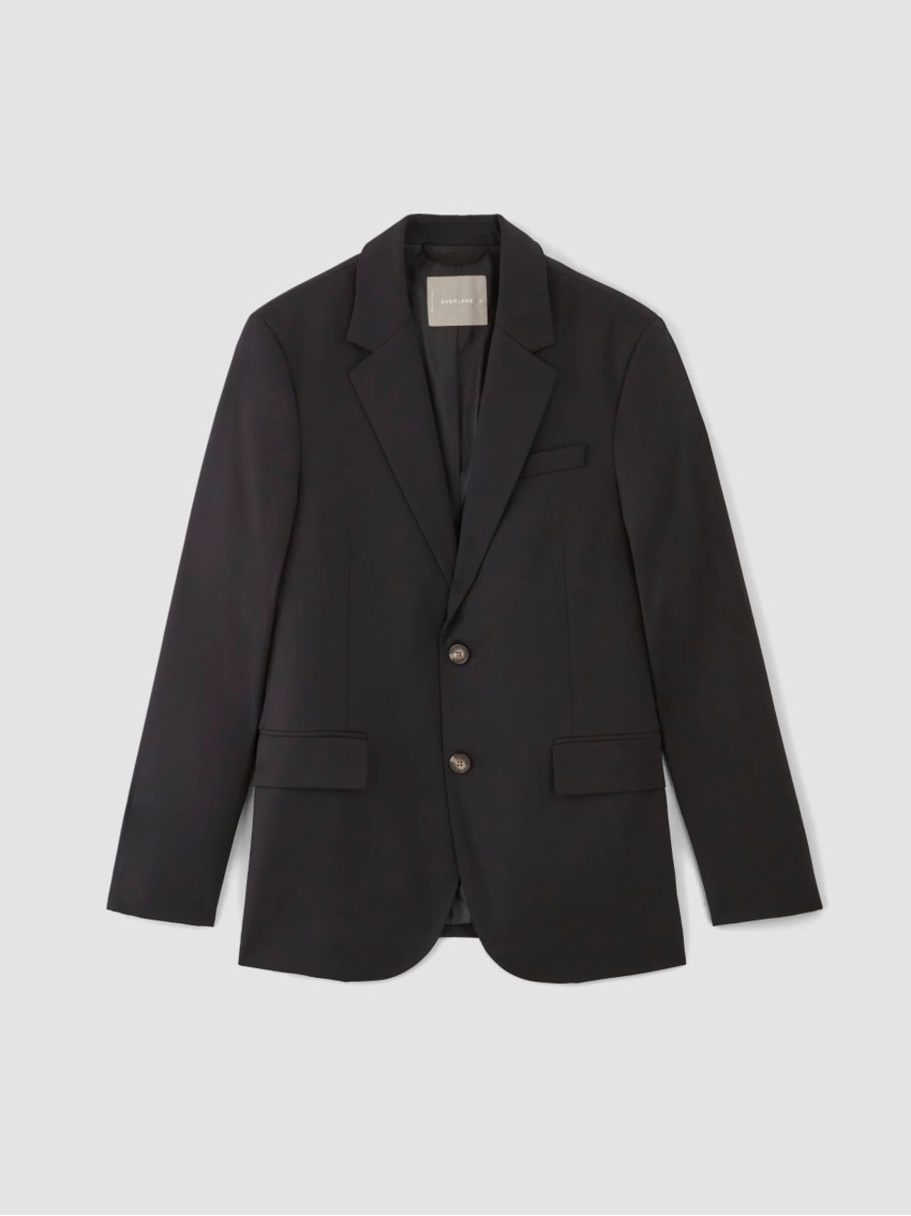 Everlane Men’s Black Italian Wool Suit Jacket Blazer Size 40R Quiet Luxury